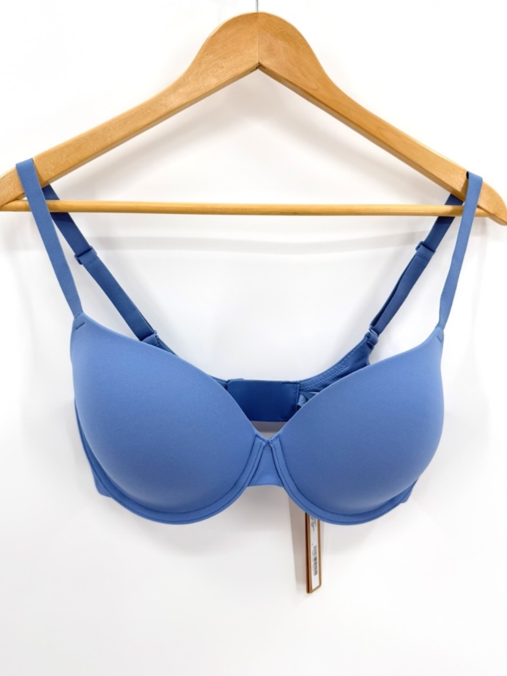 SKIMS Fits Everybody T-Shirt Bra Arctic Blue Smooth Underwire Contour 34DD NWT